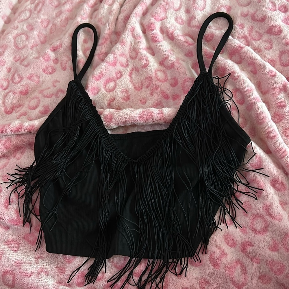Fringed tank top